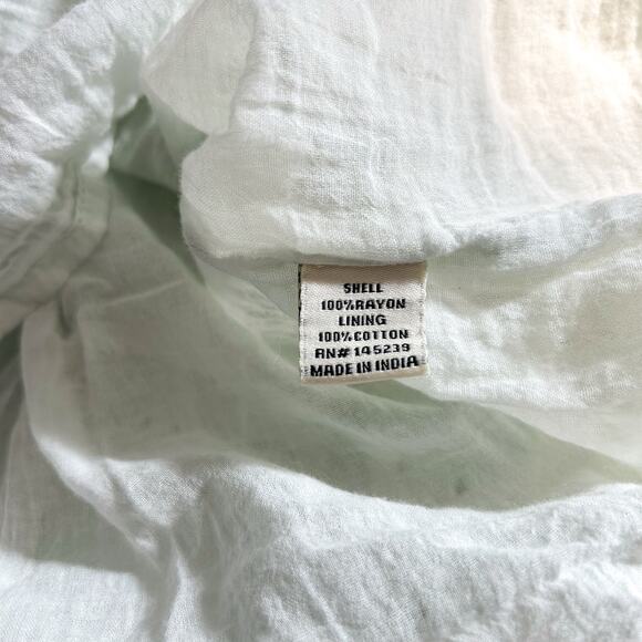 Sim & Sam Green Eyelet Tiered Sundress Women’s Size S Adjustable Straps EUC - Picture 5 of 5